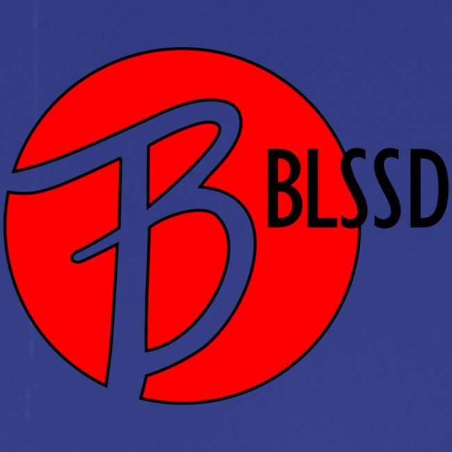 RED BLSSD SHIRT WITH BLACK WRITING
