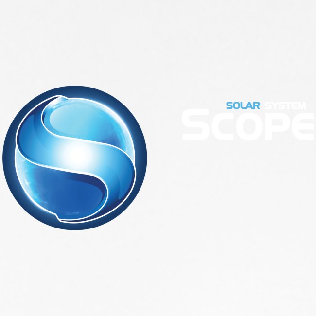 Portée du système solaire : Logo avec S