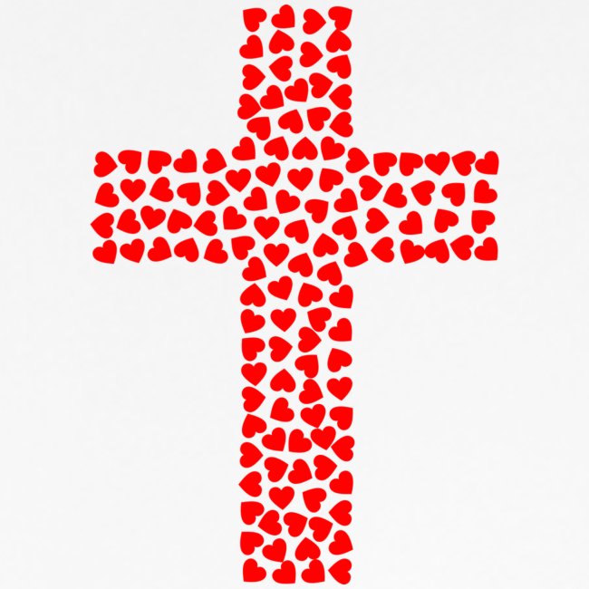 Jesus Love heart cross
