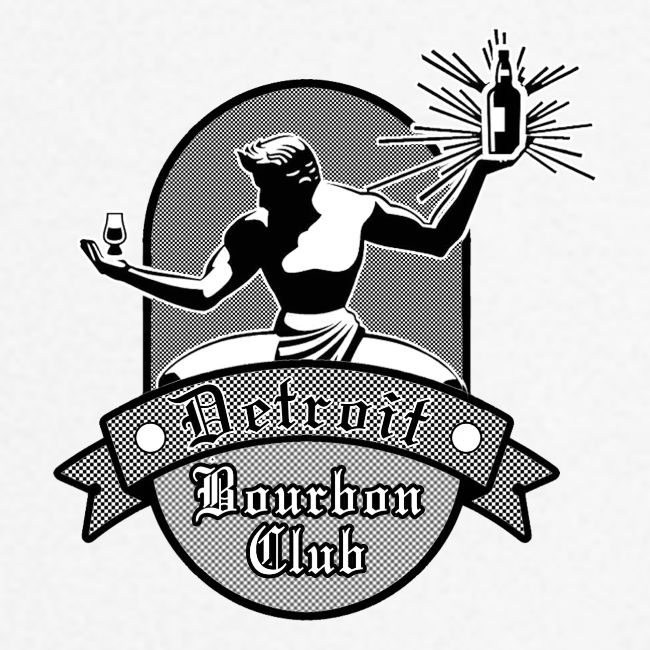 Detroit Bourbon Logo in Black & White