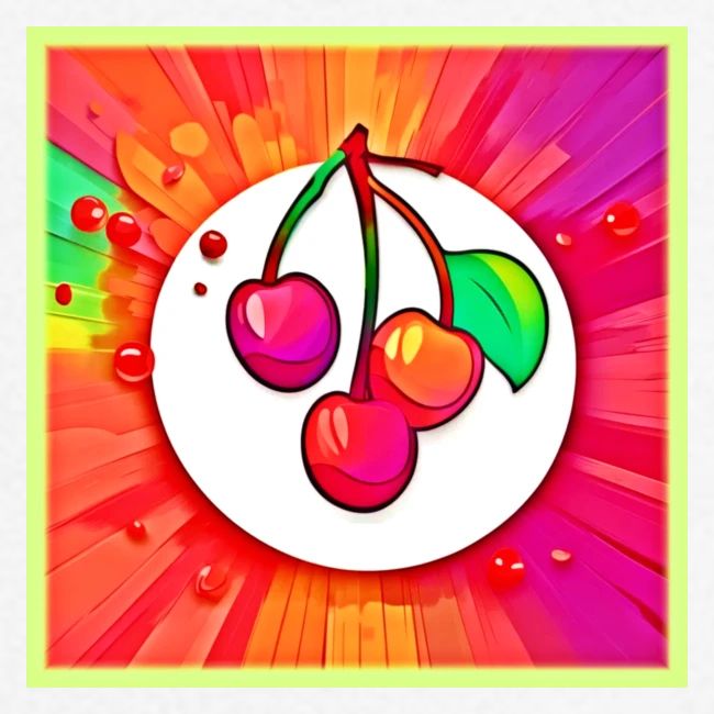 Cherry Pop Art Burst
