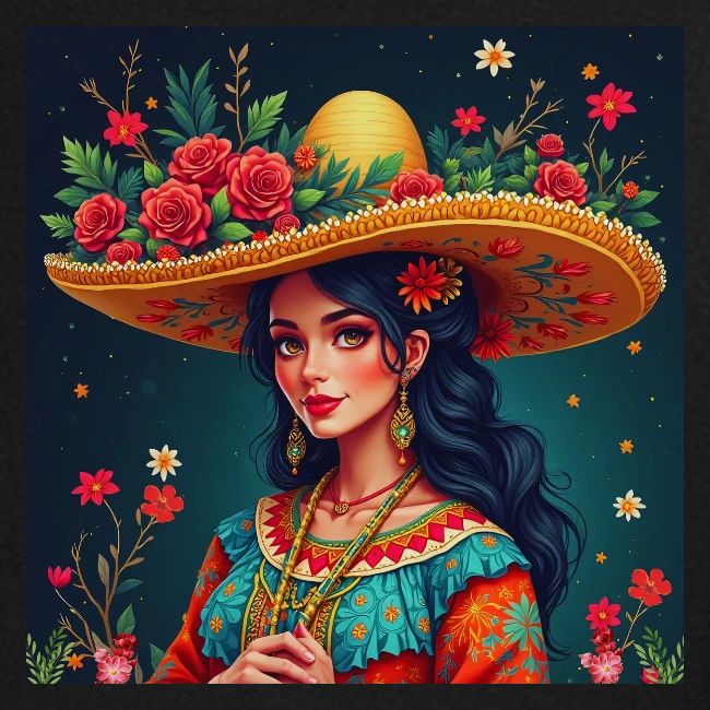 Mexican Design, Regional Mexican Charro Woman