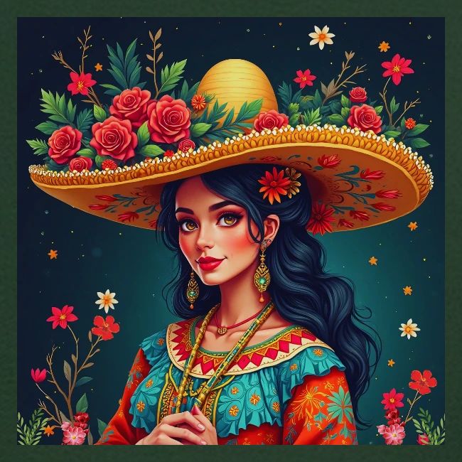 Mexican Design, Regional Mexican Charro Woman