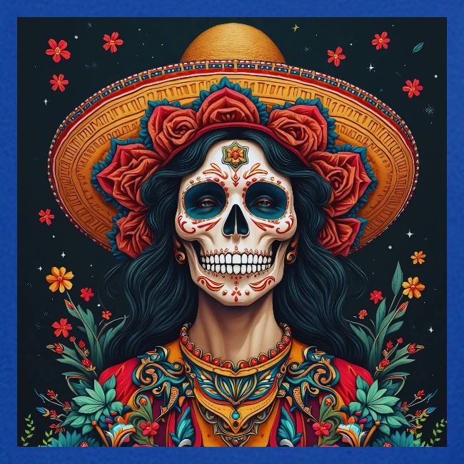 Charra Skull Art | Traditional Mexican Design