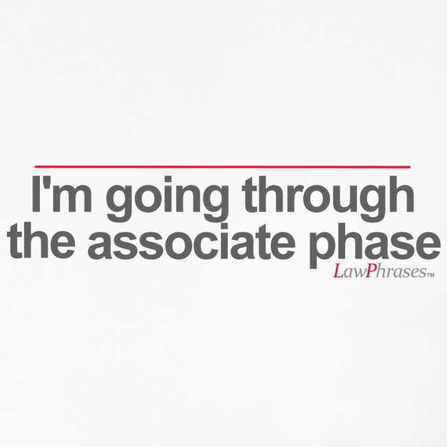 I'm going thorugh the associate phase