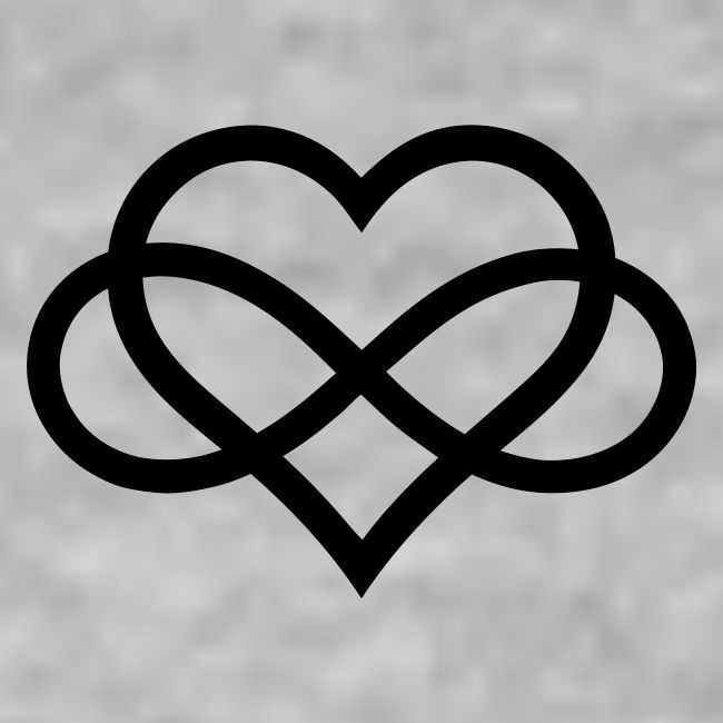Infinity Heart (black)