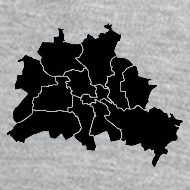 Berlin map, districts