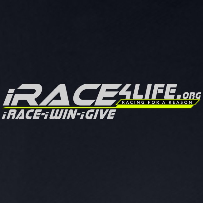 iRace4Life.org Gray Logo w/ iRace-iWin-iGive!