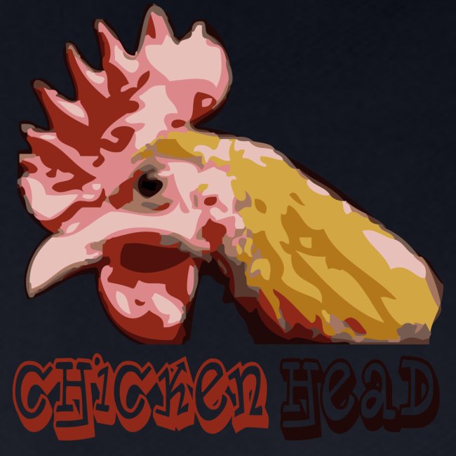 Funny Chicken Head T-shirt Design