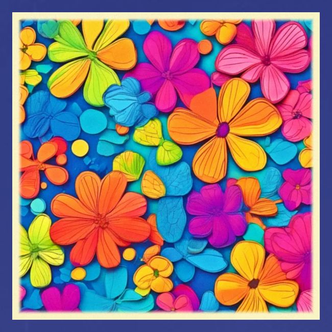 Vibrant Floral Abstract Art