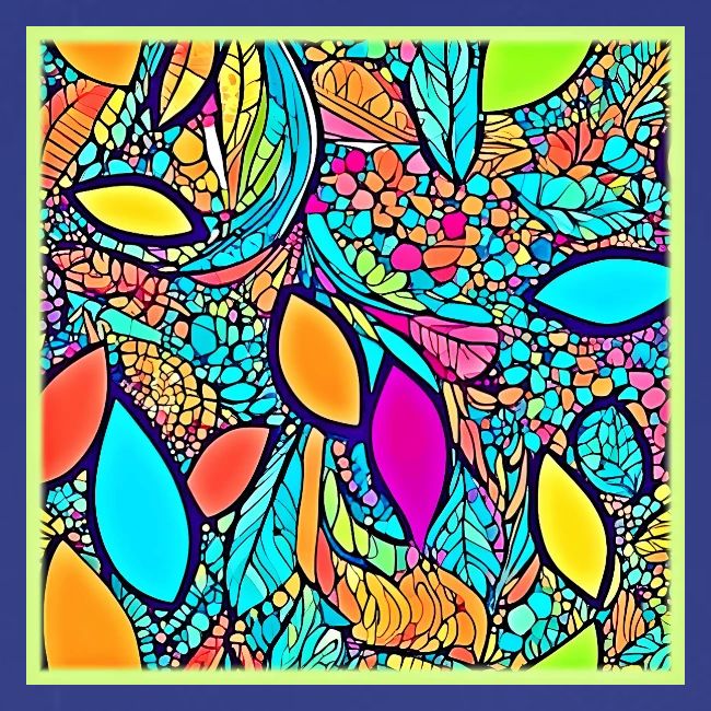 Colorful Abstract Floral Art