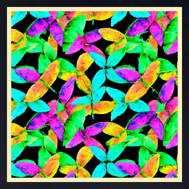 Neonscape Leaf Pattern
