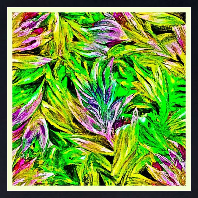 Vibrant Plant Strokes Design