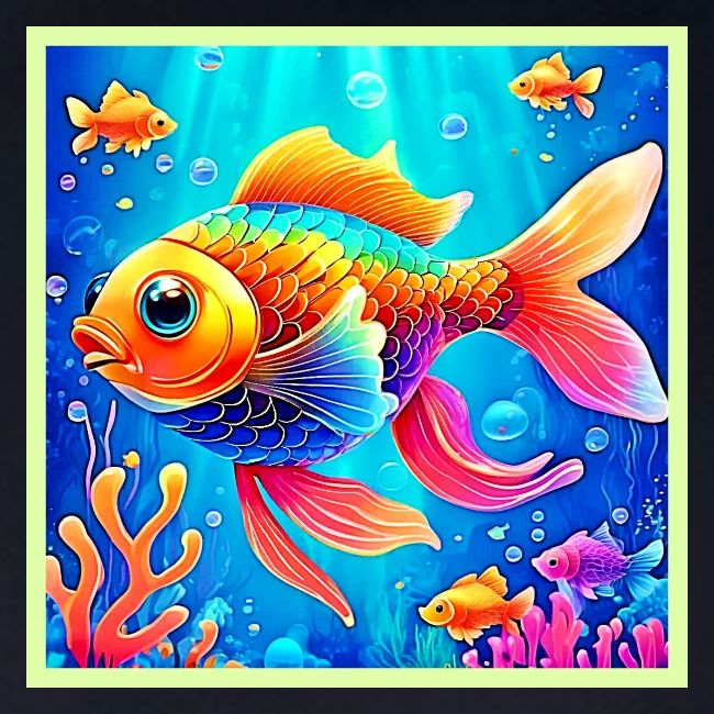 Colorful Aquarium Fish Art