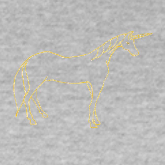 unicorn gold outline