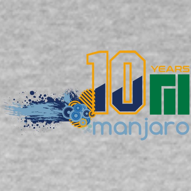 Manjaro 10 years splash colors