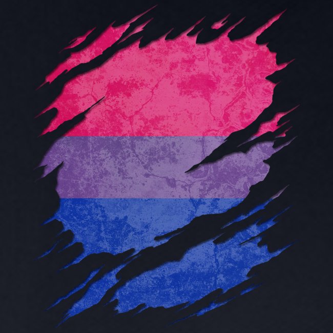 Bisexual Pride Flag Ripped Reveal