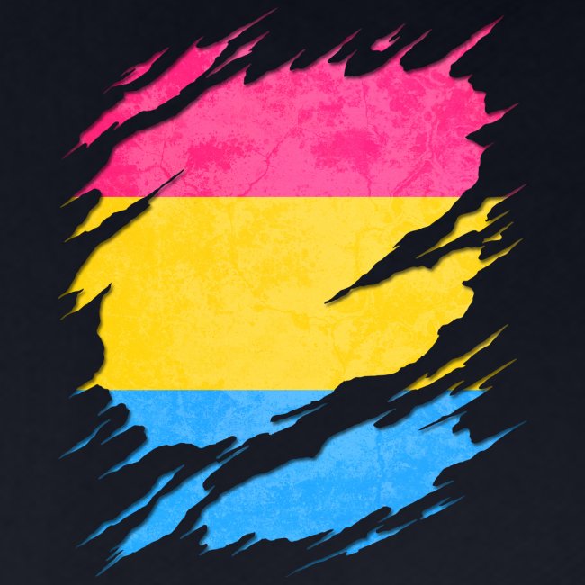 Pansexual Pride Flag Ripped Reveal