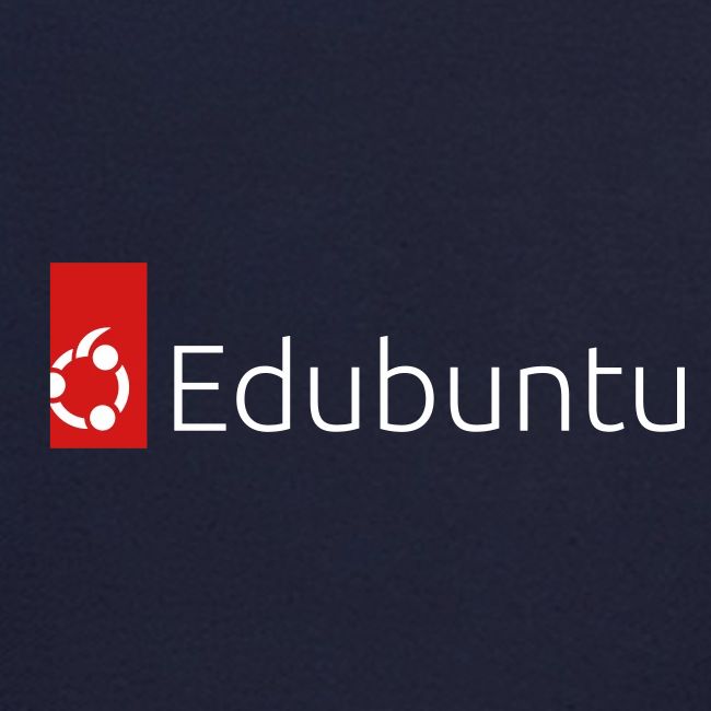 Edubuntu Logo 2023 - White