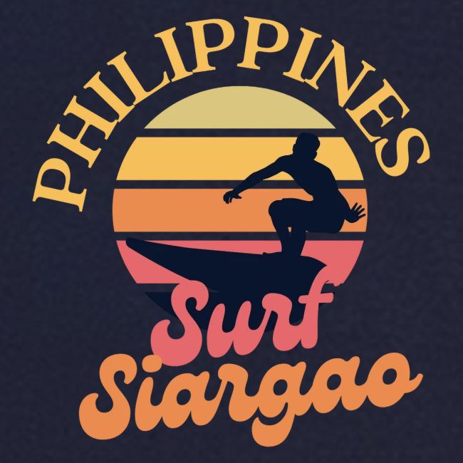 Siargao Retro Classic Surfing Sunset Beach T Shirt