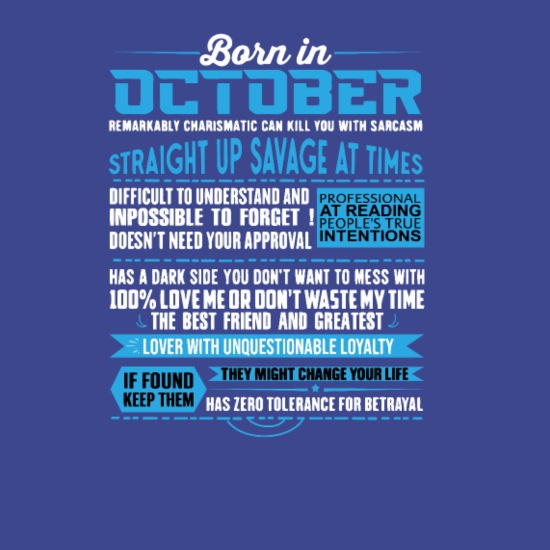 Libra Born In October Funny Sayings Birthday Gift' Men's Pique Polo Shirt |  Spreadshirt