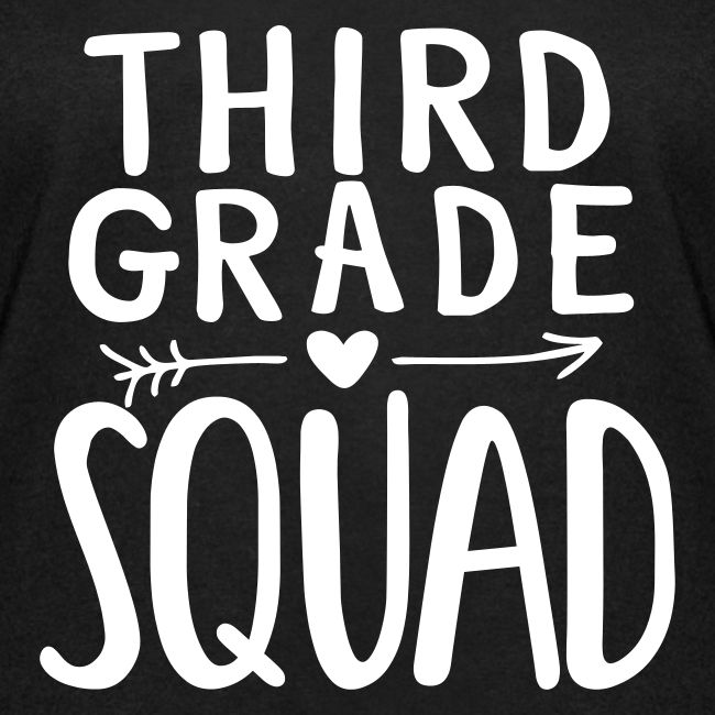 Third Grade Squad Teacher Team T-Shirts