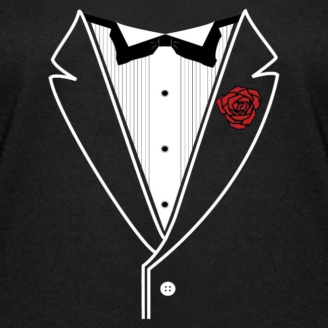 TUXEDO with Red Rose