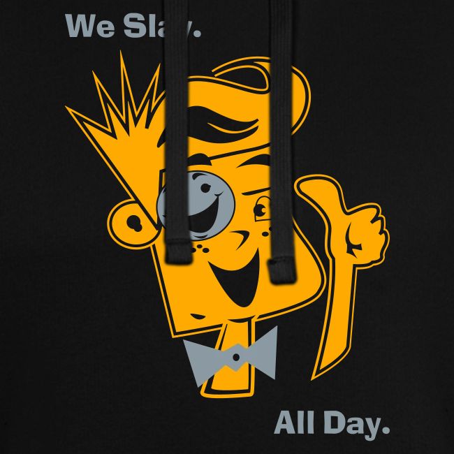 We Slay All Day Shiny Shirt Metallic Silver & Gold