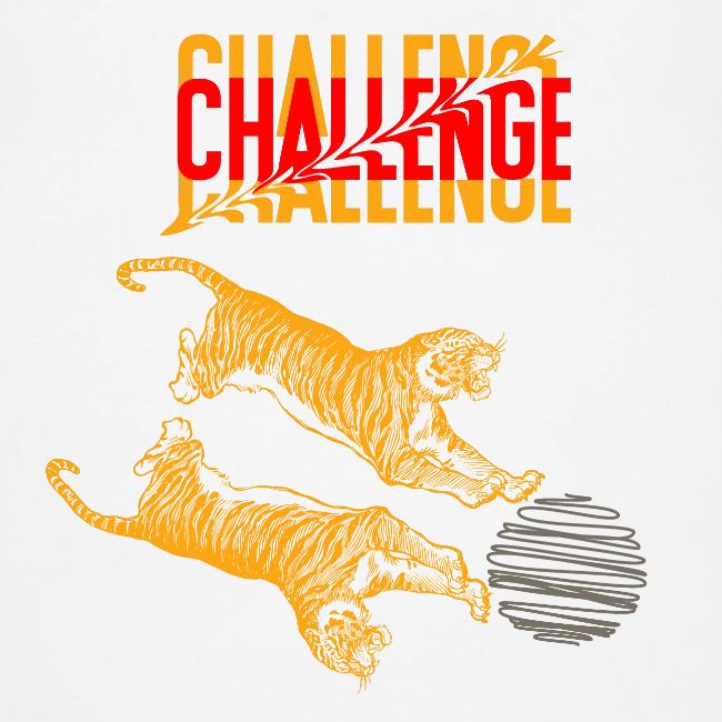 Double tiger fashion, jungle feline animals.