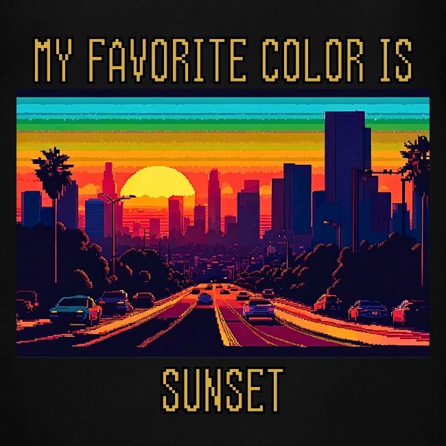 My favorite color is sunset