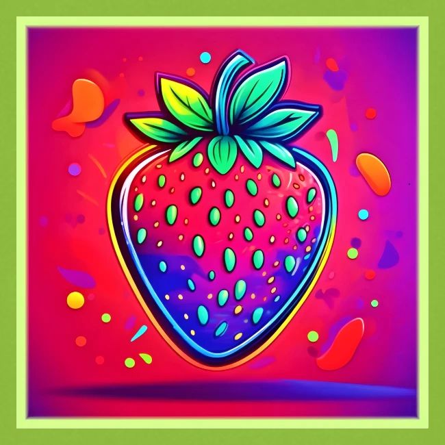 Neon Strawberry Pop