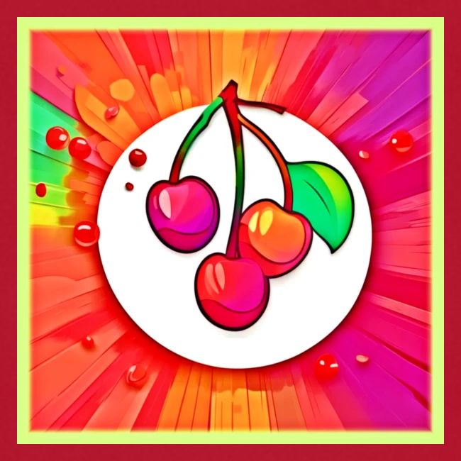 Cherry Pop Art Burst
