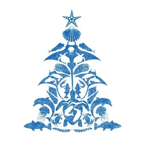 Coastal Christmas Tree Solo - Artisan Apron