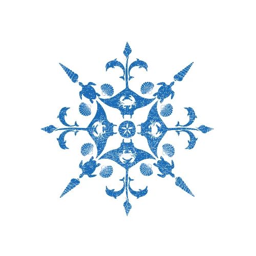 Coastal Christmas Snowflake - Artisan Apron