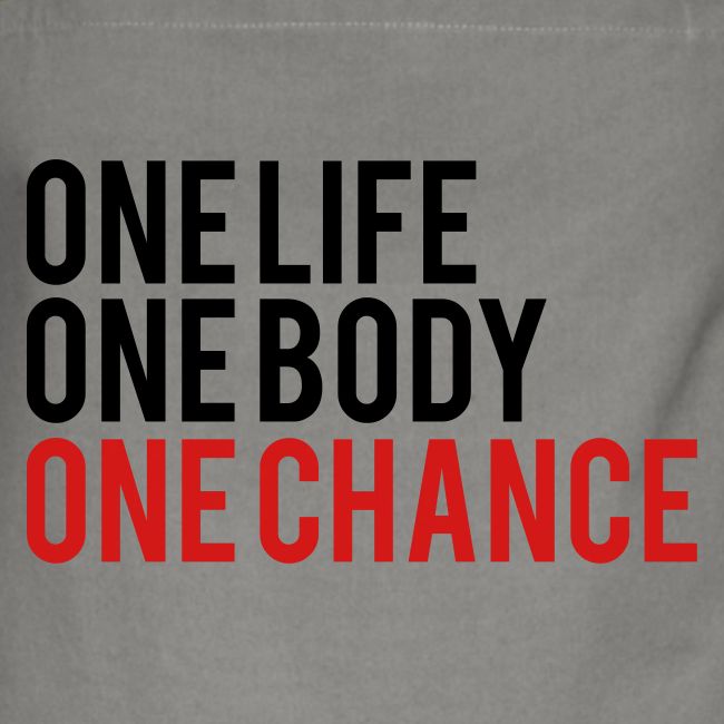 One Life One Body One Chance