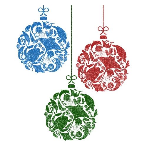 Coastal Christmas Ornament Group - Artisan Apron