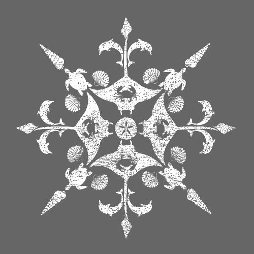 Coastal Christmas Snowflake White - Artisan Apron