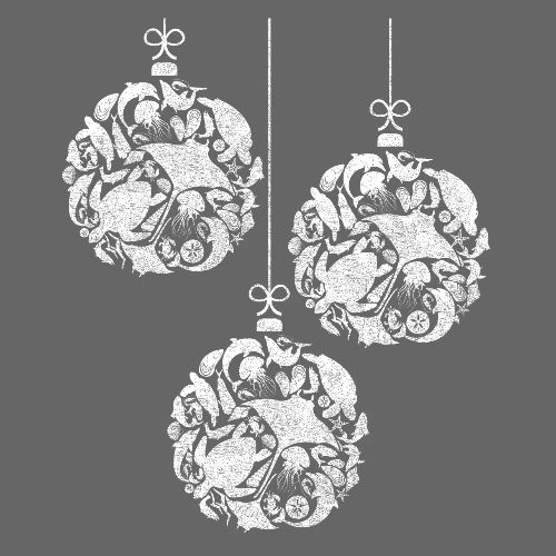 Coastal Christmas Ornament Group White - Artisan Apron