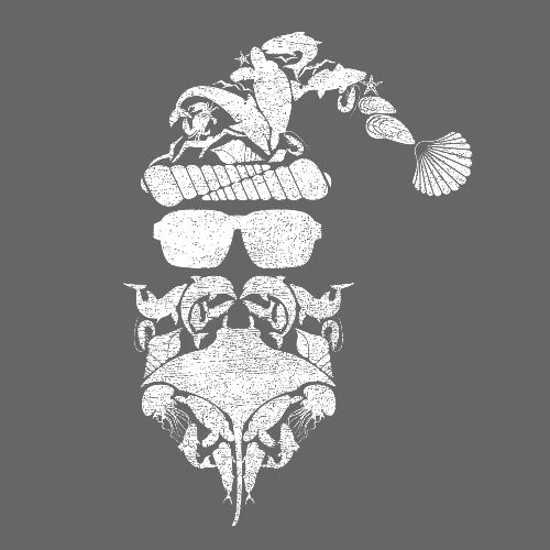 Coastal Christmas Santa White - Artisan Apron