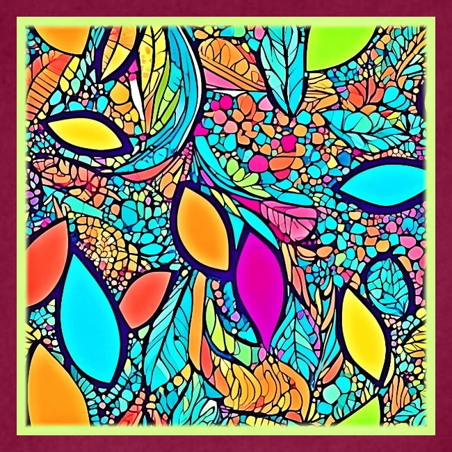 Colorful Abstract Floral Art