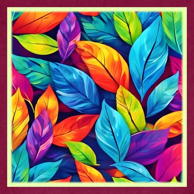 Colorful Foliage Pattern Artwork