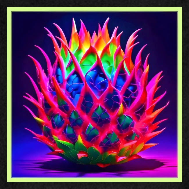 Electric Neon Dragon Fruit