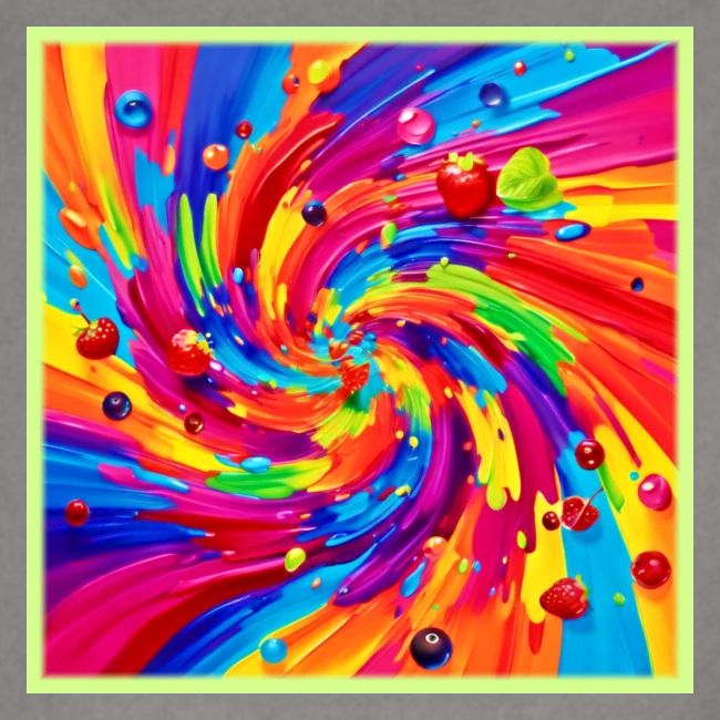 Colorful Fruit Vortex