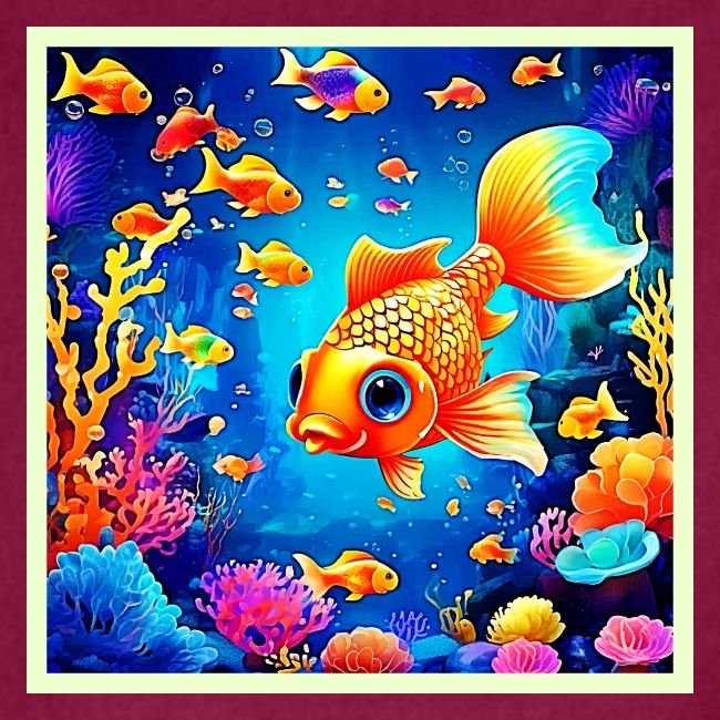 Vibrant Underwater Fish World Design