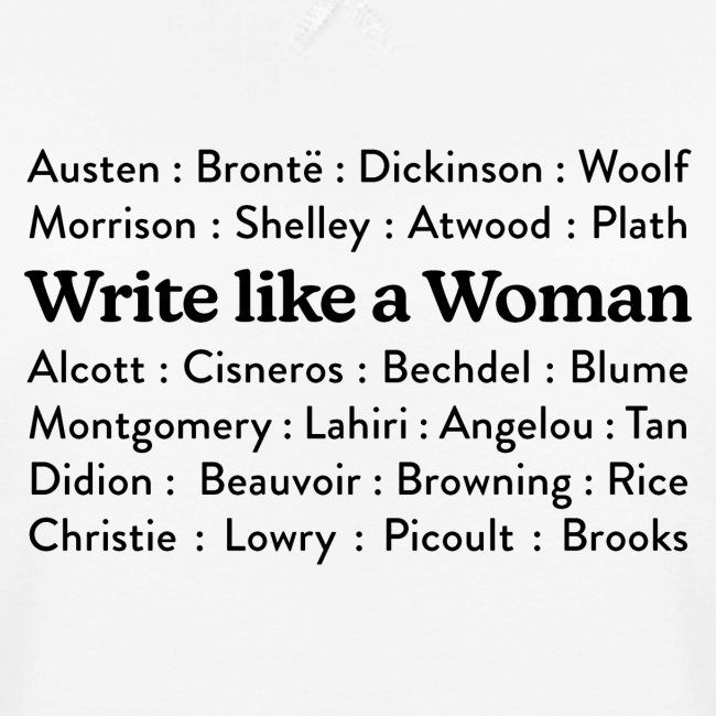 Write Like a Woman - Authors (black text)
