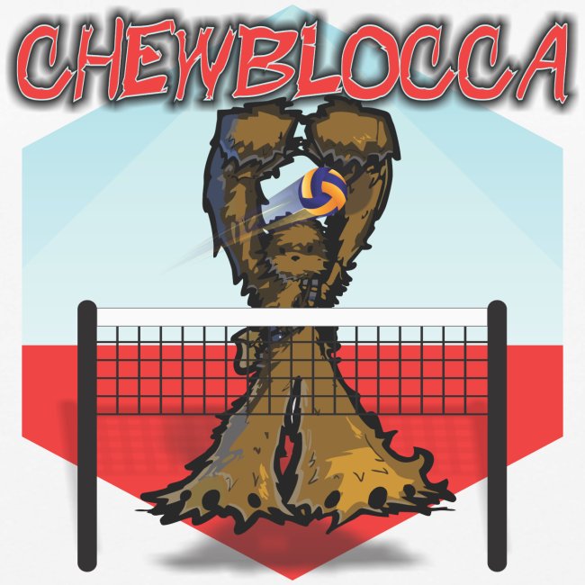 Chewblocca Volleyball Team Logo