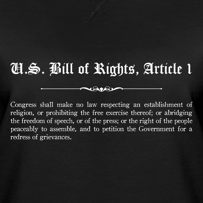 U.S. Bill of Rights - Article 1