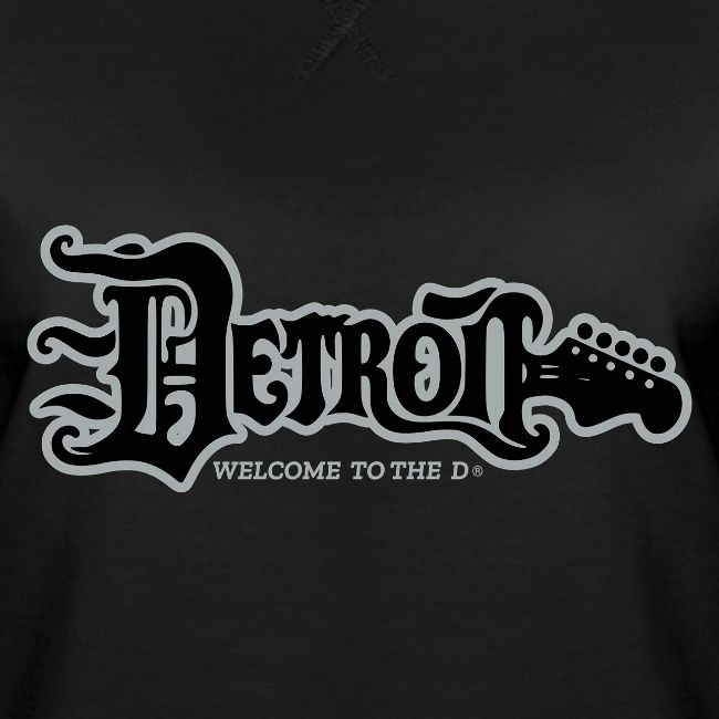 DETROIT GUITAR WTTD BLK SLR REG FONT