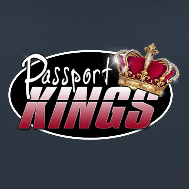 Passport Kings logo for dark shirts