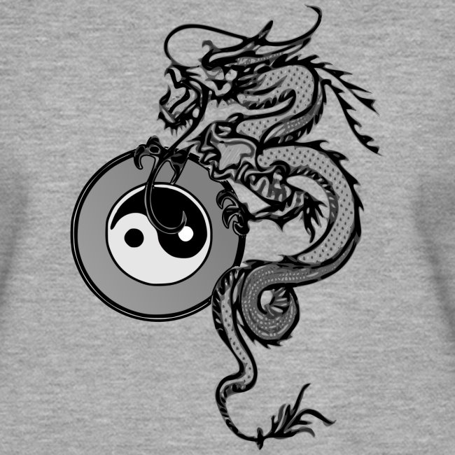 dragon with yin yang